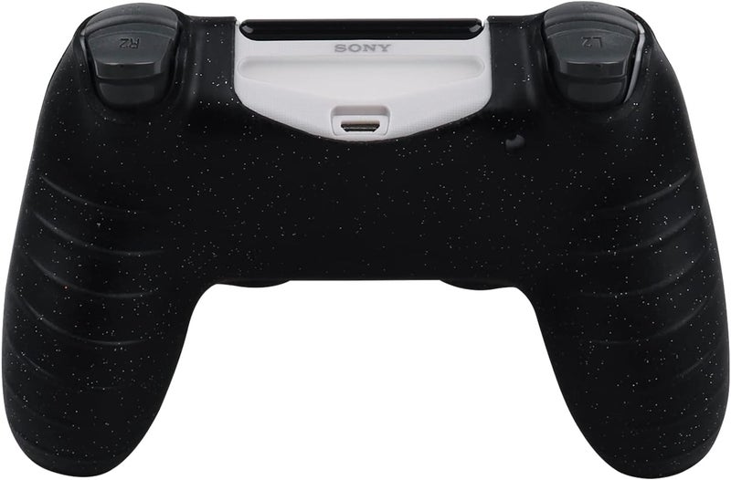 RALAN Controller Skin for PS4 Slim/Pro - Glitter Anti-Slip Silicone Cover - Compatible with PS4 Wireless/Wired Gamepad - 4 Cat Paw Thumb Grip Caps & Black Pro Thumb Grip x 8 - Image 3